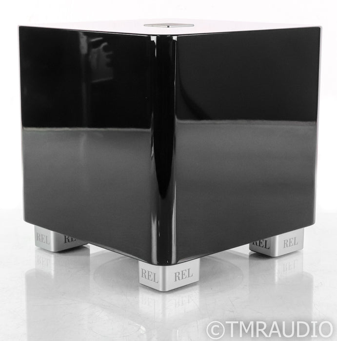 REL T/5x 8" Powered Subwoofer; T5x; Piano Black (Low Hours)