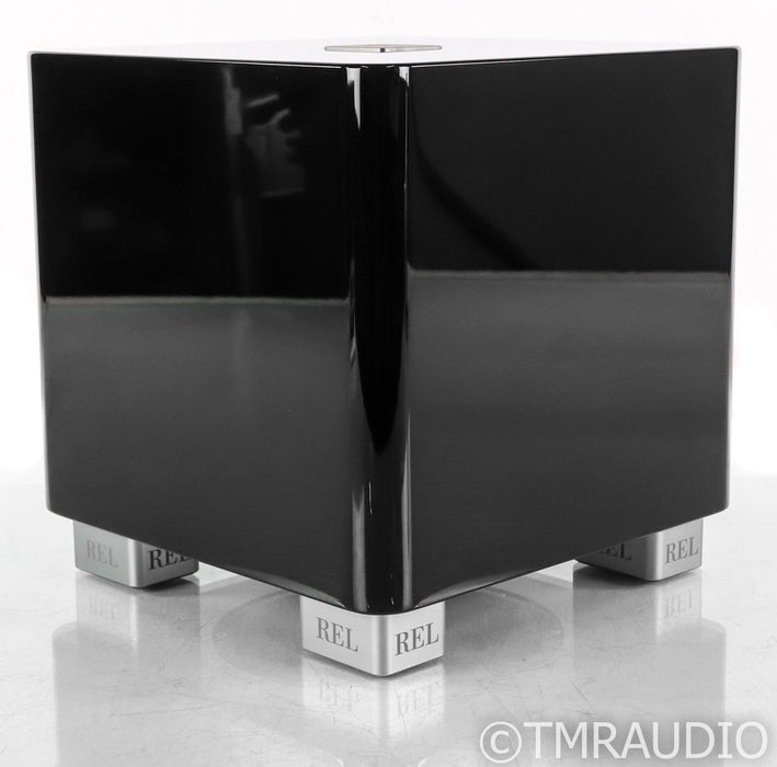 REL T/5x 8" Powered Subwoofer; T5x; Piano Black (Low Hours)