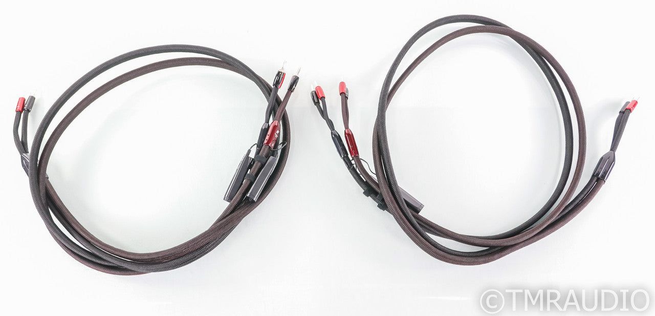 Audioquest William Tell Combo Bi-wire Speaker Cables; 8ft Pair; Black
