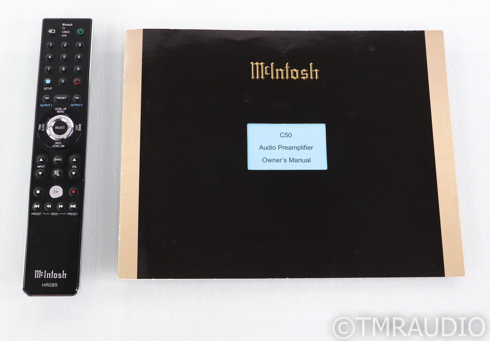 McIntosh C50 Stereo Preamplifier; MM / MC phono stage; Remote; Black