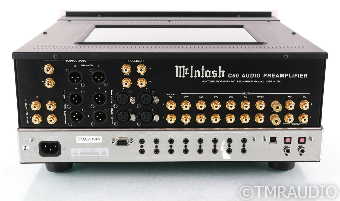 McIntosh C50 Stereo Preamplifier; MM / MC phono stage; Remote; Black