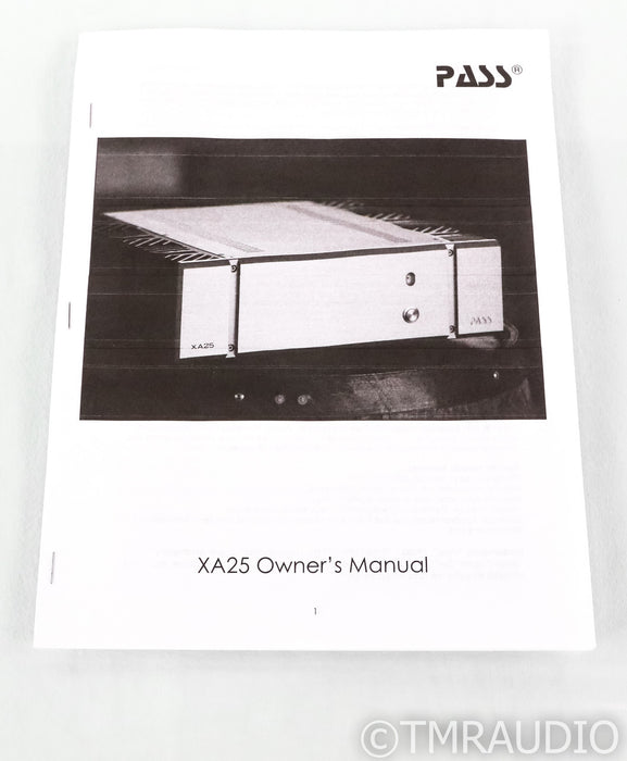 Pass Labs XA25 Stereo Power Amplifier; XA-25