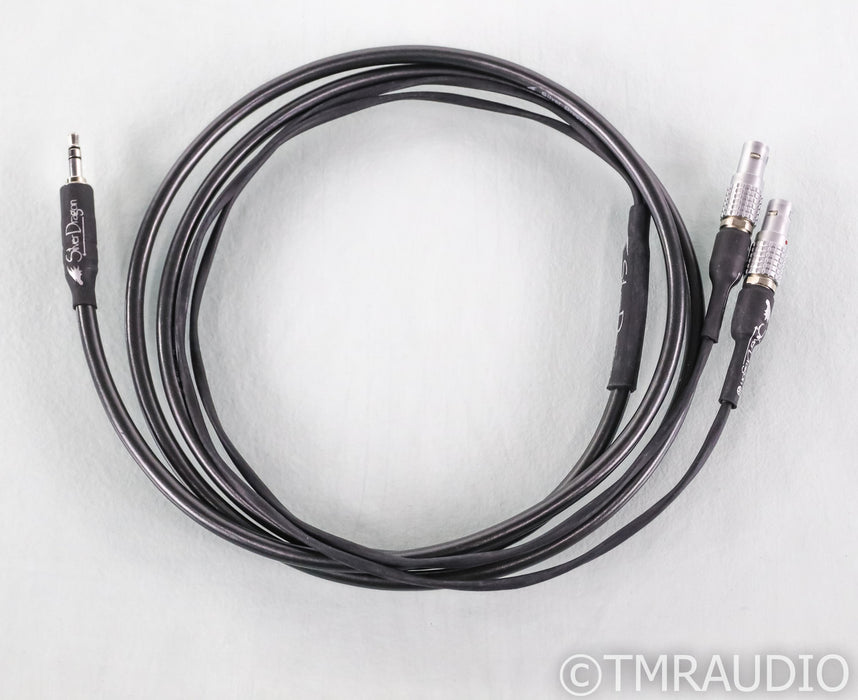 Moon Audio Silver Dragon 3.5mm Headphone Cable; 5ft; 2-Pin LEMO (Focal Utopia)
