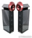 Acapella LaCampanella MKIII Floorstanding Speakers; Black w/ Porsche Maroon Horn