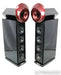 Acapella LaCampanella MKIII Floorstanding Speakers; Black w/ Porsche Maroon Horn
