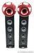 Acapella LaCampanella MKIII Floorstanding Speakers; Black w/ Porsche Maroon Horn