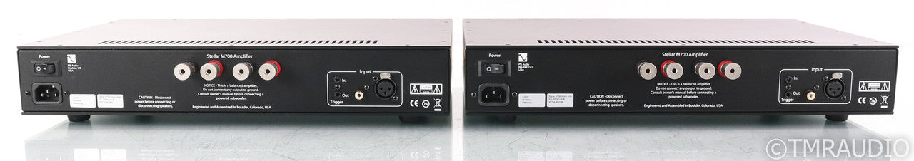 PS Audio Stellar M700 Mono Power Amplifier; Black Pair; M-700