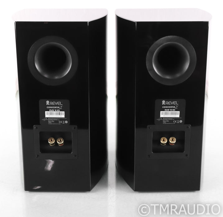 Revel Concerta2 M16 Bookshelf Speakers; Gloss Black Pair; M-16