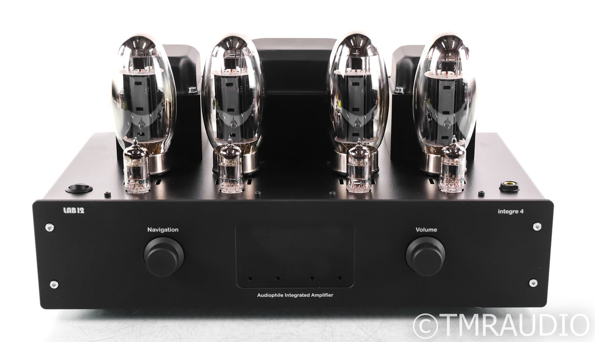 Lab12 integre4 Stereo Integrated Tube Amplifier; Matte Black (Open Box)