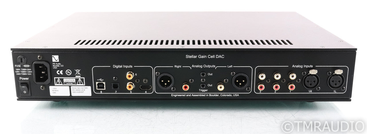 PS Audio Stellar Gain Cell DAC; Remote; Black; D/A Converter (Used)