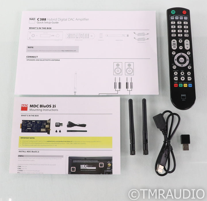 NAD C 388 Stereo Integrated Amplifier / DAC; C388; Remote; BluOS