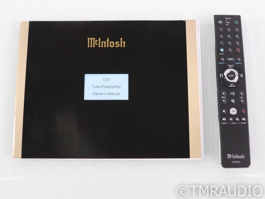 McIntosh C70 Stereo Tube Preamplifier; 70th Anniversary; Remote; C-70
