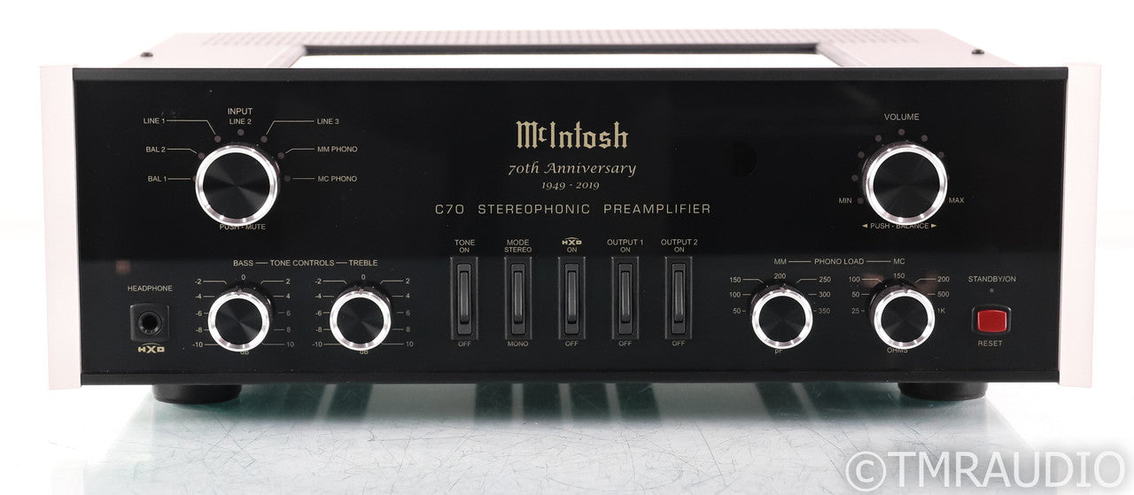 McIntosh C70 Stereo Tube Preamplifier; 70th Anniversary; Remote; C-70