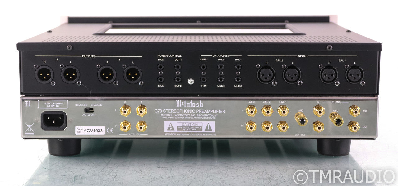McIntosh C70 Stereo Tube Preamplifier; 70th Anniversary; Remote; C-70