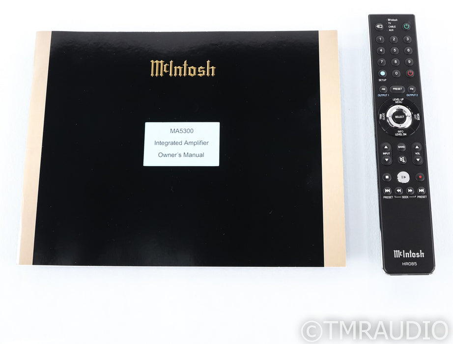 McIntosh MA5300 Integrated Stereo Amplifier; Remote; Black
