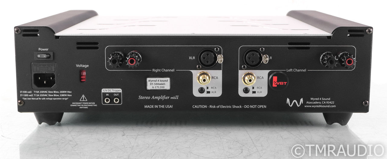 Wyred 4 Sound ST-500 MkII Stereo Power Amplifier; Black & Silver; ST500; v2