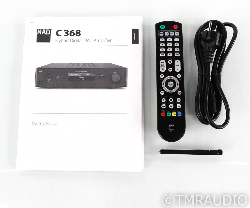NAD C368 Stereo Integrated Amplifier / DAC; C-368; Remote; Bluetooth; MM Phono