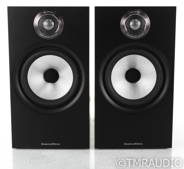 B&W 606 S2 Bookshelf Speakers; Black Pair; 606S2