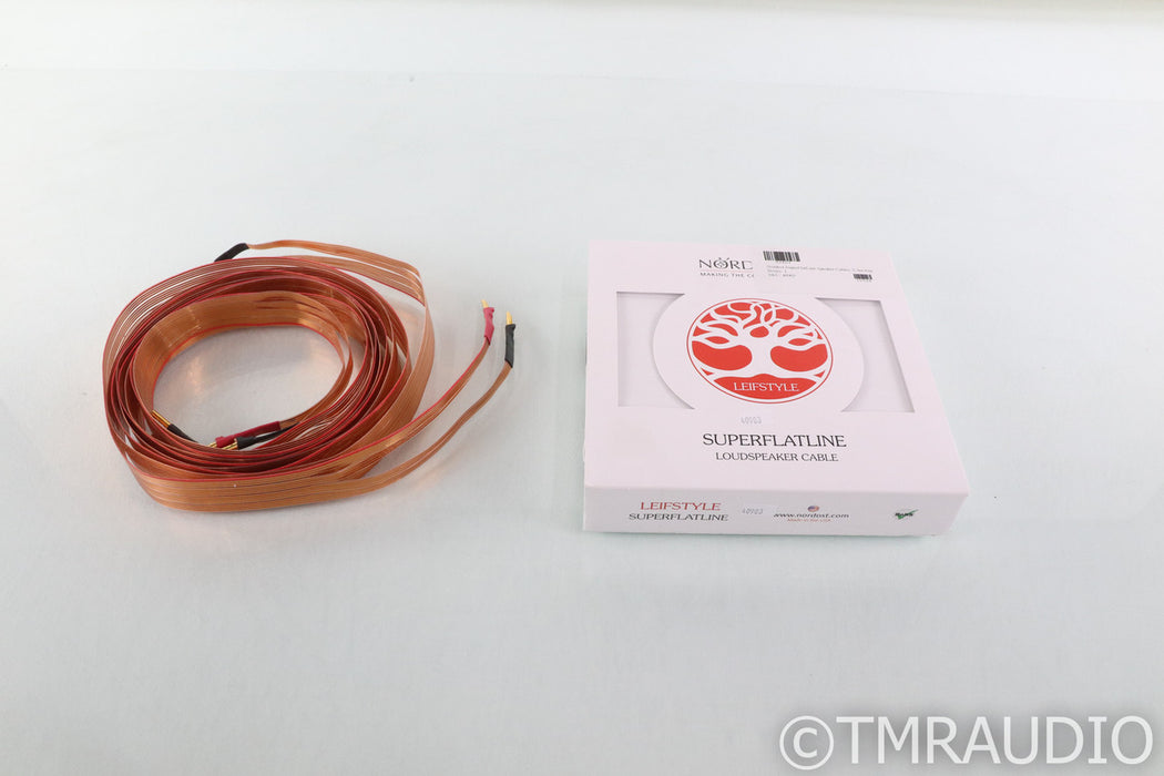 Nordost SuperFlatLine Speaker Cables; 2.5m Pair