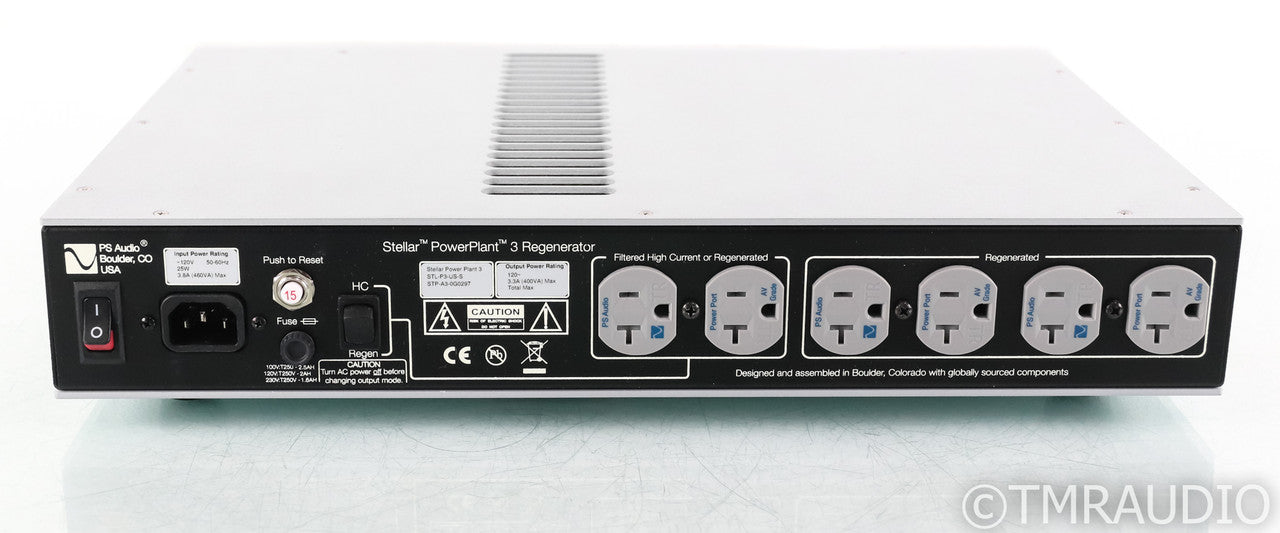 PS Audio Stellar PowerPlant 3 AC Power Line Conditioner; Silver; P3 (Used)