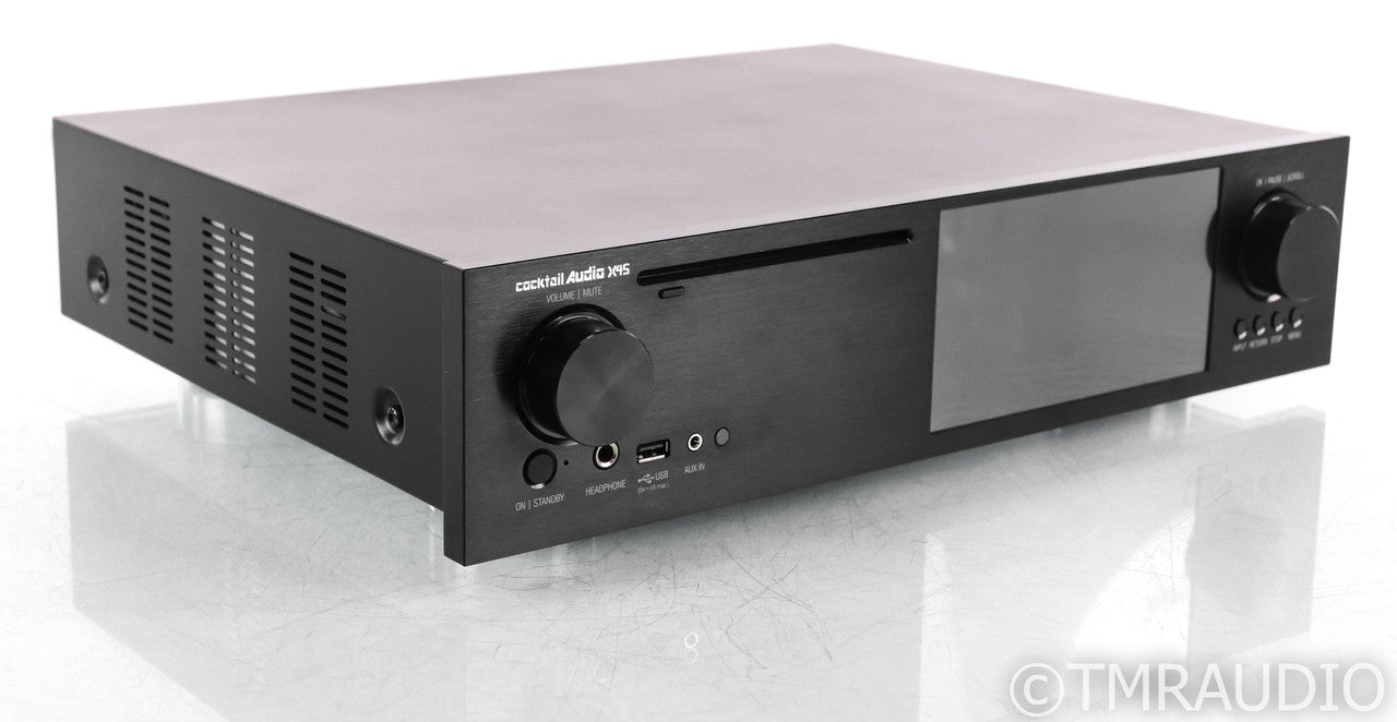 Cocktail Audio X45 Streamer / DAC / CD Ripper; Remote; Black; MM Phono; X-45