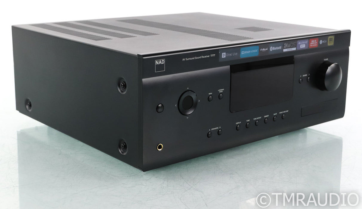 NAD T777 v3 7.1 Channel Home Theater Receiver; Remote; BluOS; Dirac;