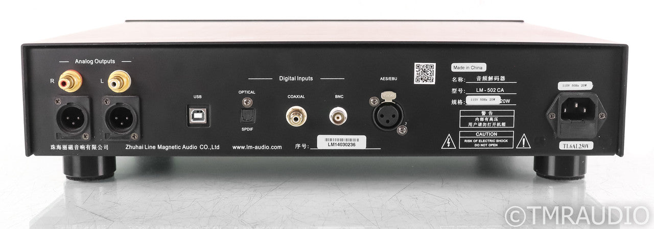 Line Magnetic LM-502CA Tube Hybrid DAC; Black; USB; D/A Converter
