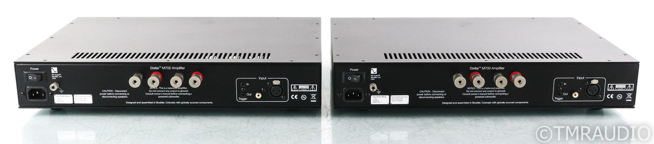 PS Audio Stellar M700 Mono Power Amplifiers; Black Pair (Used)