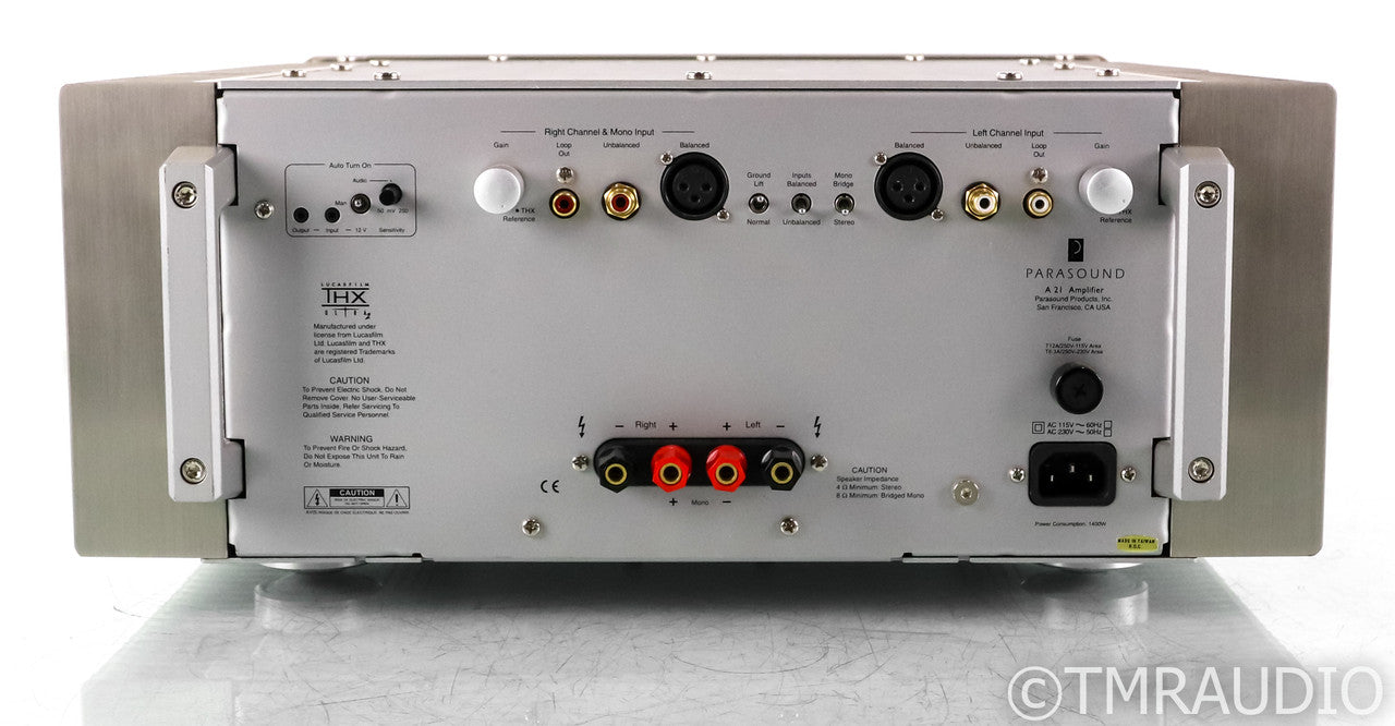 Parasound Halo A 21 Stereo Power Amplifier; A-21; Silver