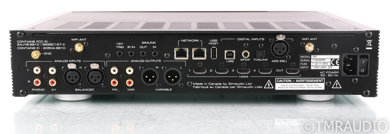 Simaudio Moon 390 DAC / Streamer / Preamplifier; Remote; USB; MM Phono