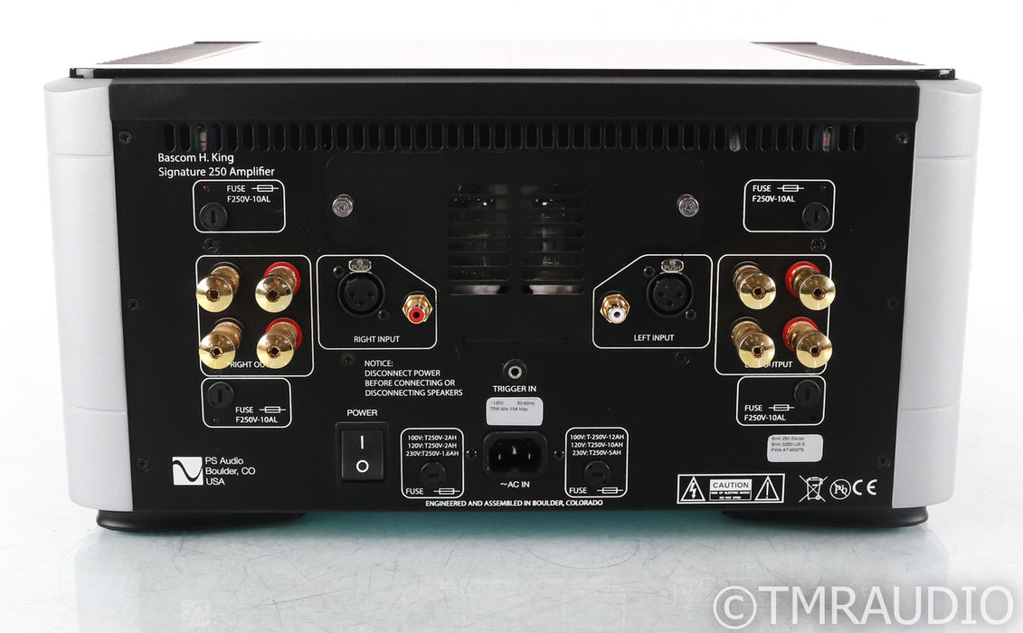 PS Audio BHK Signature 250 Stereo Hybrid Power Amplifier; Silver (Used)