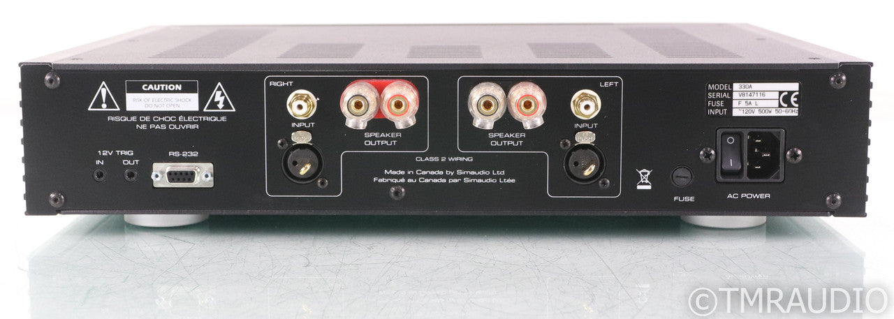 Simaudio Moon 330 A Stereo Power Amplifier; 330A; Black