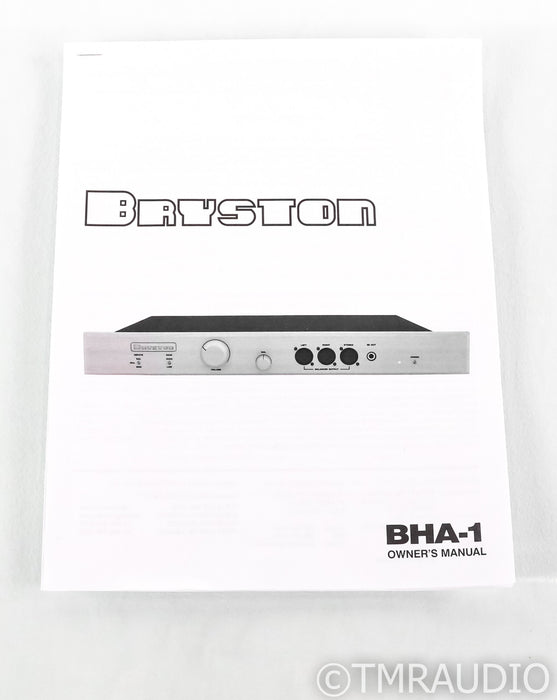 Bryston BHA-1 Headphone Amplifier; BHA1; Black; 17" Faceplate