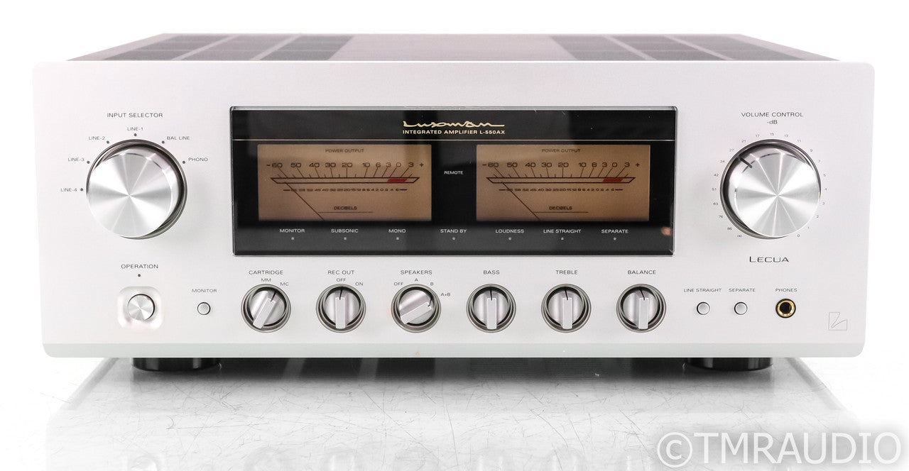 Luxman L-550AX Stereo Integrated Amplifier; L550AX; Remote; MM / MC Phono