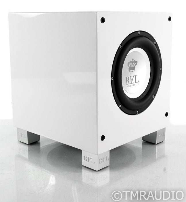 REL T/7i 8" Powered Subwoofer; T7i; Gloss White