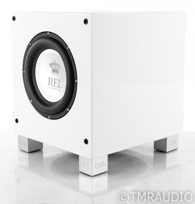 REL T/7i 8" Powered Subwoofer; T7i; Gloss White