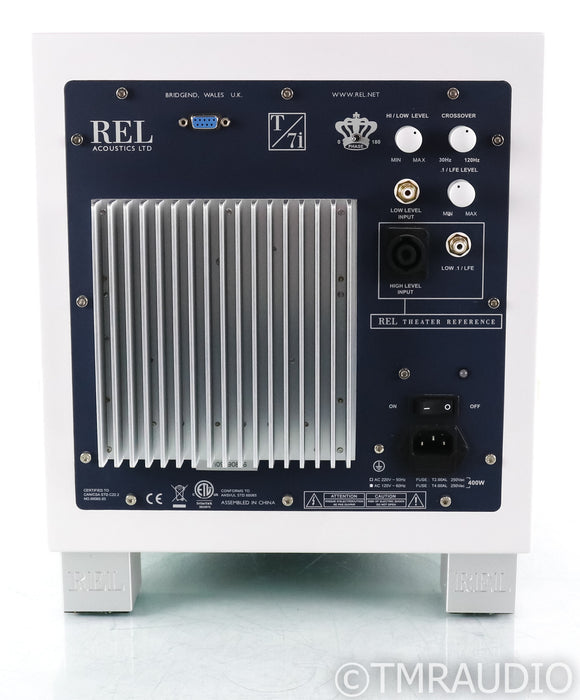 REL T/7i 8" Powered Subwoofer; T7i; Gloss White