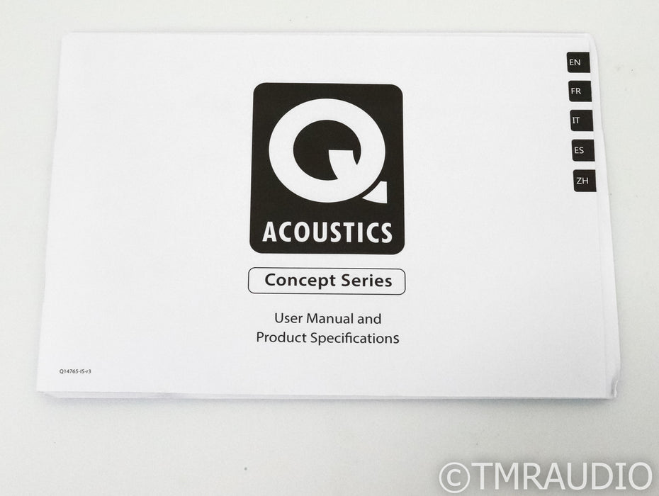 Q Acoustics Concept 40 Bookshelf Speakers; Gloss Black Pair