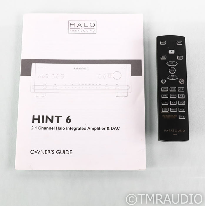 Parasound Halo HINT 6 2.2 Channel Integrated Amplifier; Black; MM / MC Phono