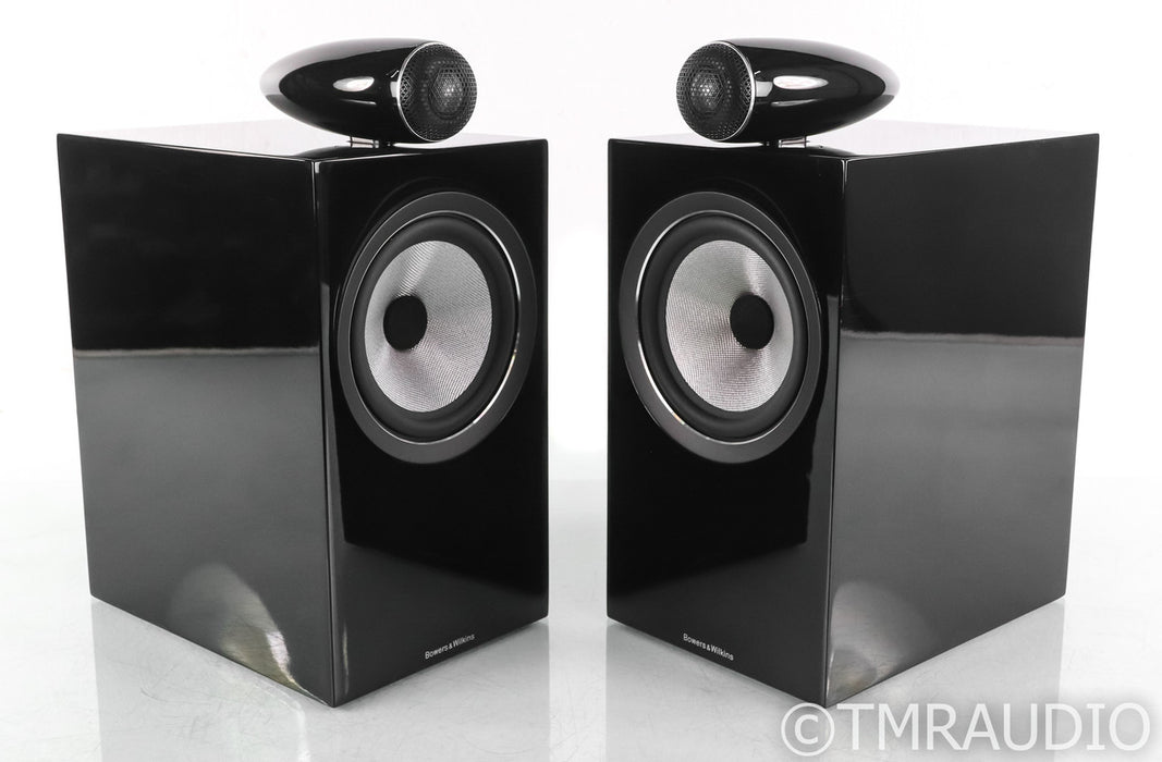 B&W 705 S2 Bookshelf Speakers; Gloss Black Pair