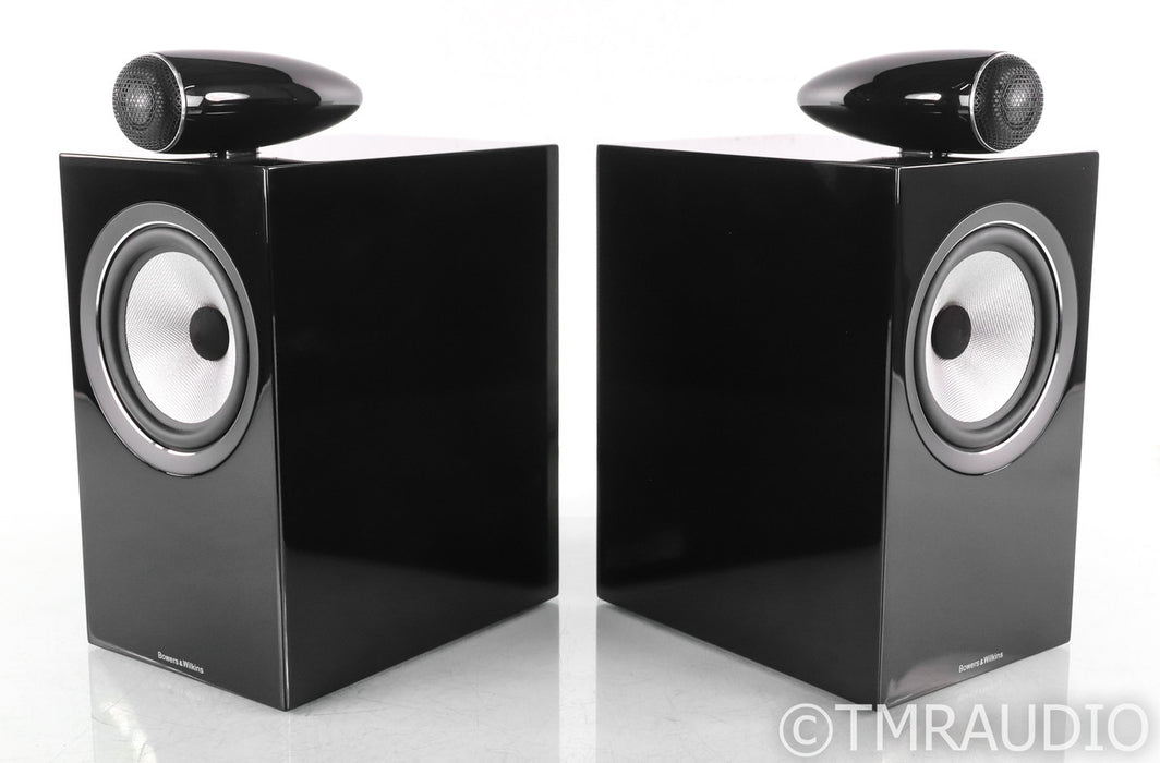 B&W 705 S2 Bookshelf Speakers; Gloss Black Pair
