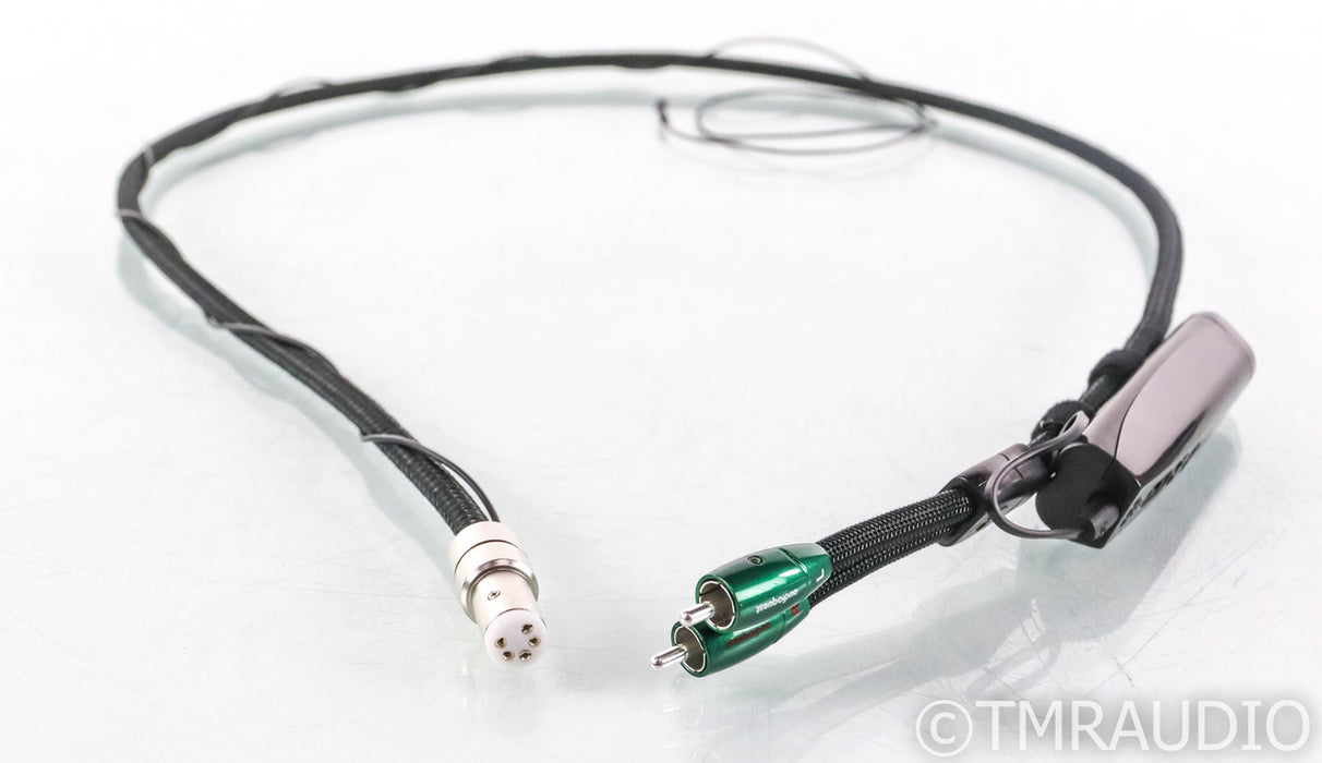 AudioQuest Yosemite DIN to RCA Tonearm Cable; 1.2m Stereo Interconnect; 72v DBS