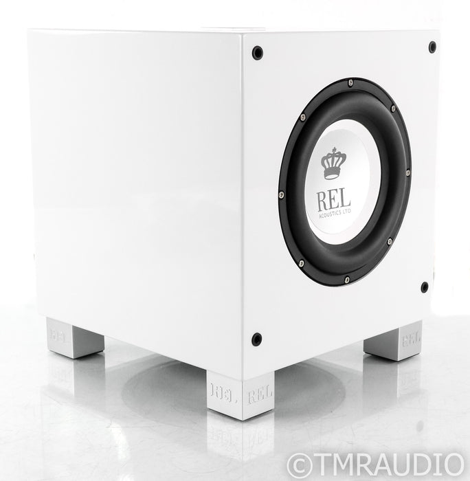 REL T/7i 8" Powered Subwoofer; T7i; Gloss White