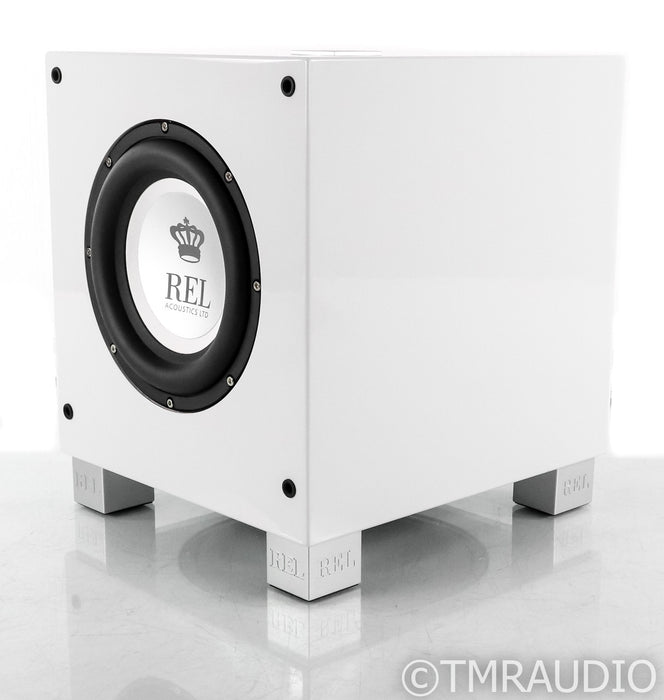 REL T/7i 8" Powered Subwoofer; T7i; Gloss White