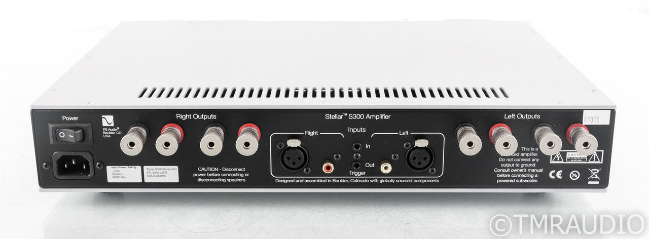 PS Audio Stellar S300 Stereo Power Amplifier; Silver; S-300; (Used)