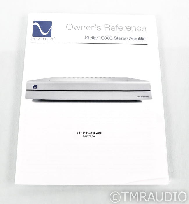 PS Audio Stellar S300 Stereo Power Amplifier; Silver; S-300; (Used)