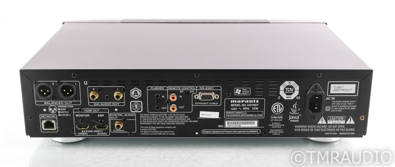 Marantz UD7007 SACD / DVD Player; Remote, Black