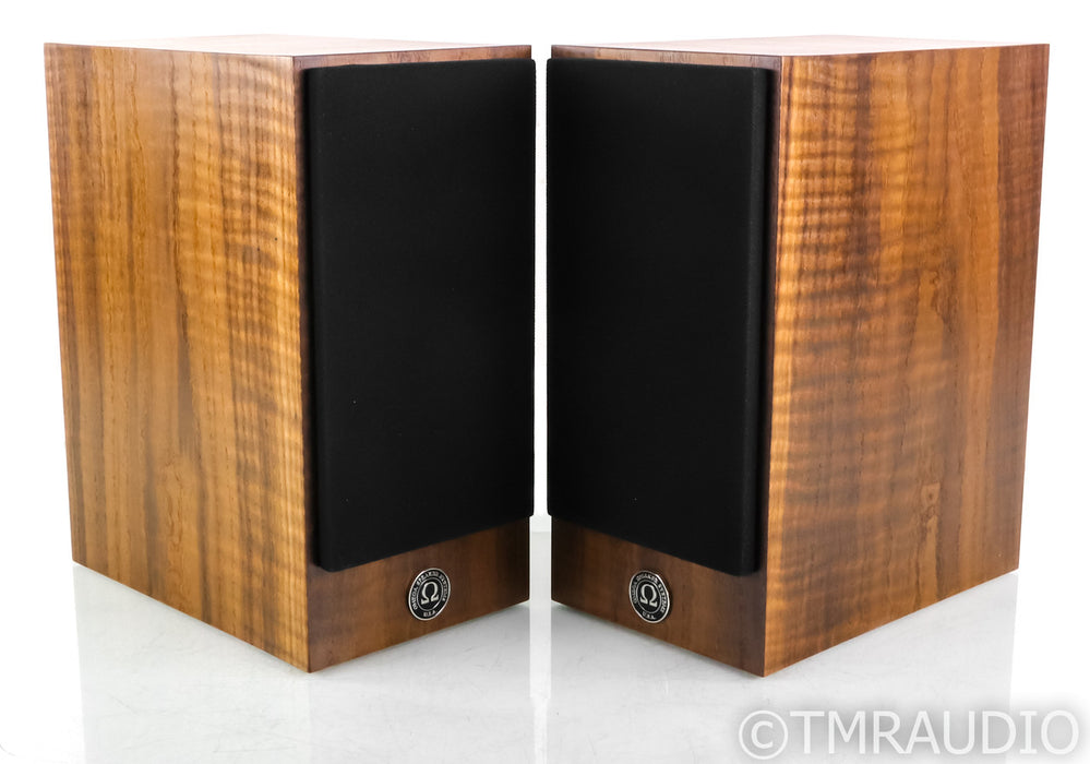 Omega Super 3 High Output Bookshelf Speakers; Fumed Curly Oak Pair