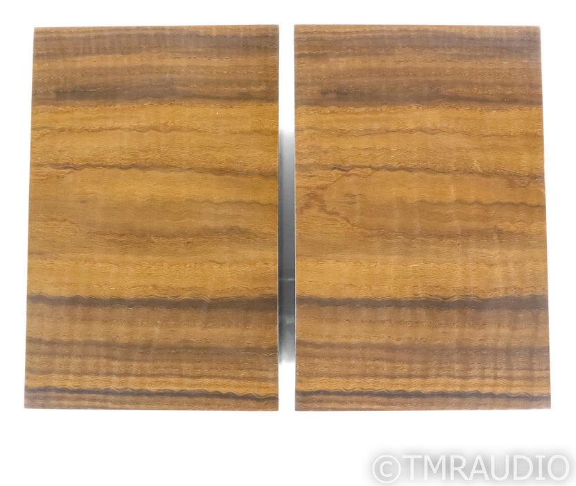 Omega Super 3 High Output Bookshelf Speakers; Fumed Curly Oak Pair