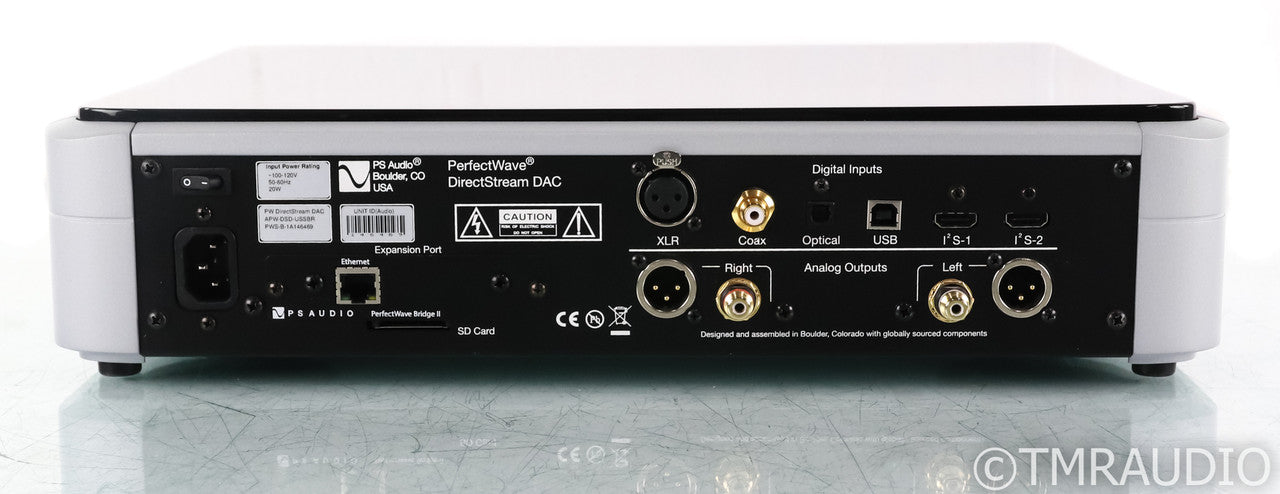 PS Audio PerfectWave DirectStream DAC; Remote; DSD; Silver; Bridge II